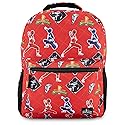 Power Rangers Classic Allover Backpack - Red, Pink, Black, Green Yellow and Green Ranger - Official School Bookbag (Red)