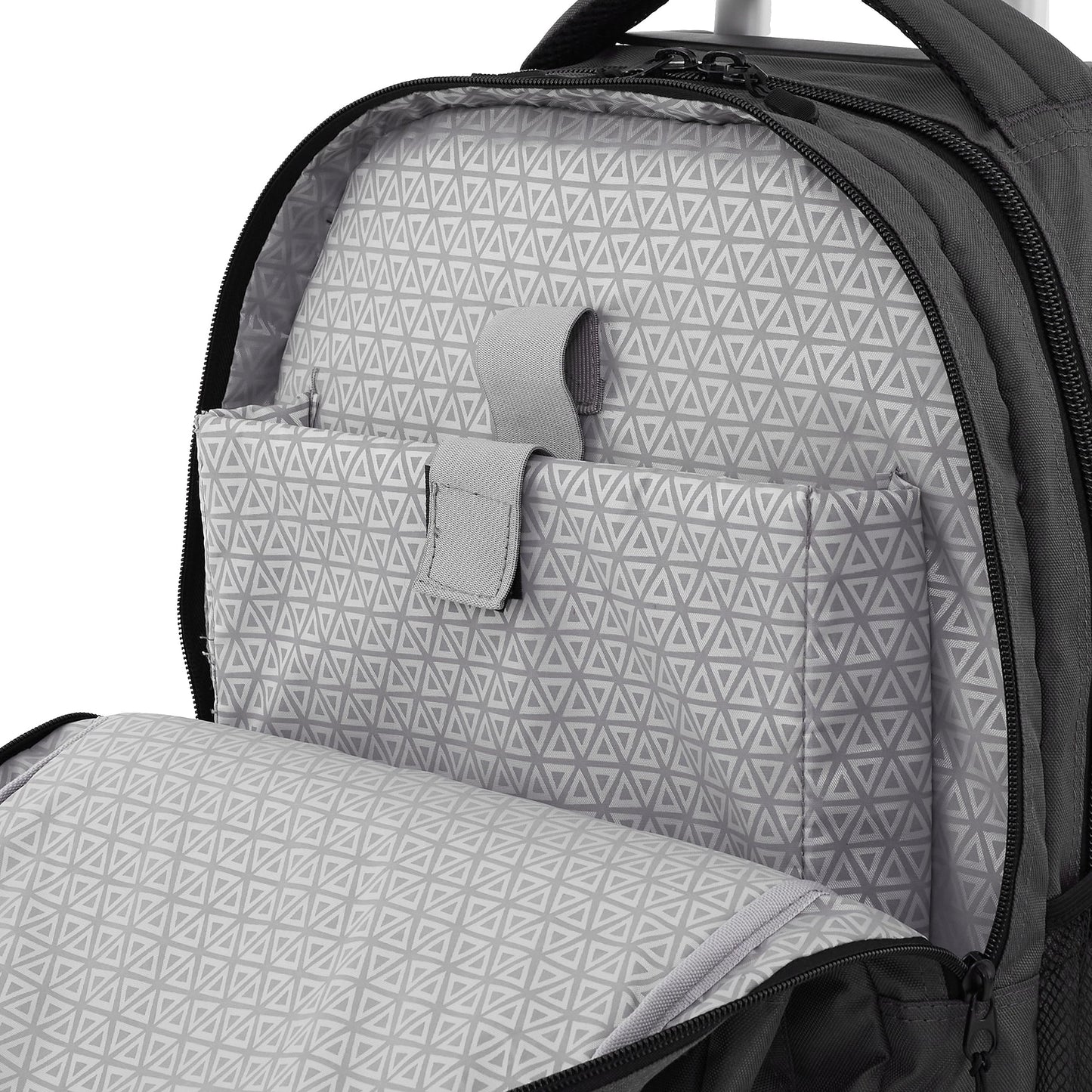 Travelers Club 20" Rolling Backpack with Laptop Compartment, Black