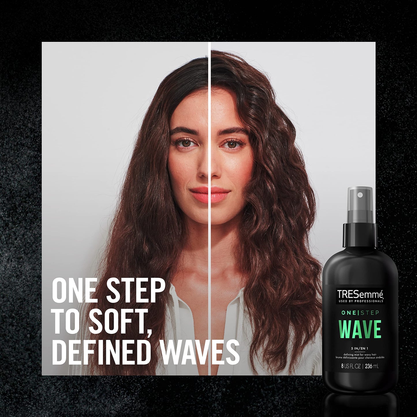 TRESemmé One Step 5-in-1 Leave-In Hair Styling Mist for Wavy Hair Wave Defining Mist Hair Care Product to Enhance Natural Waves 8 oz