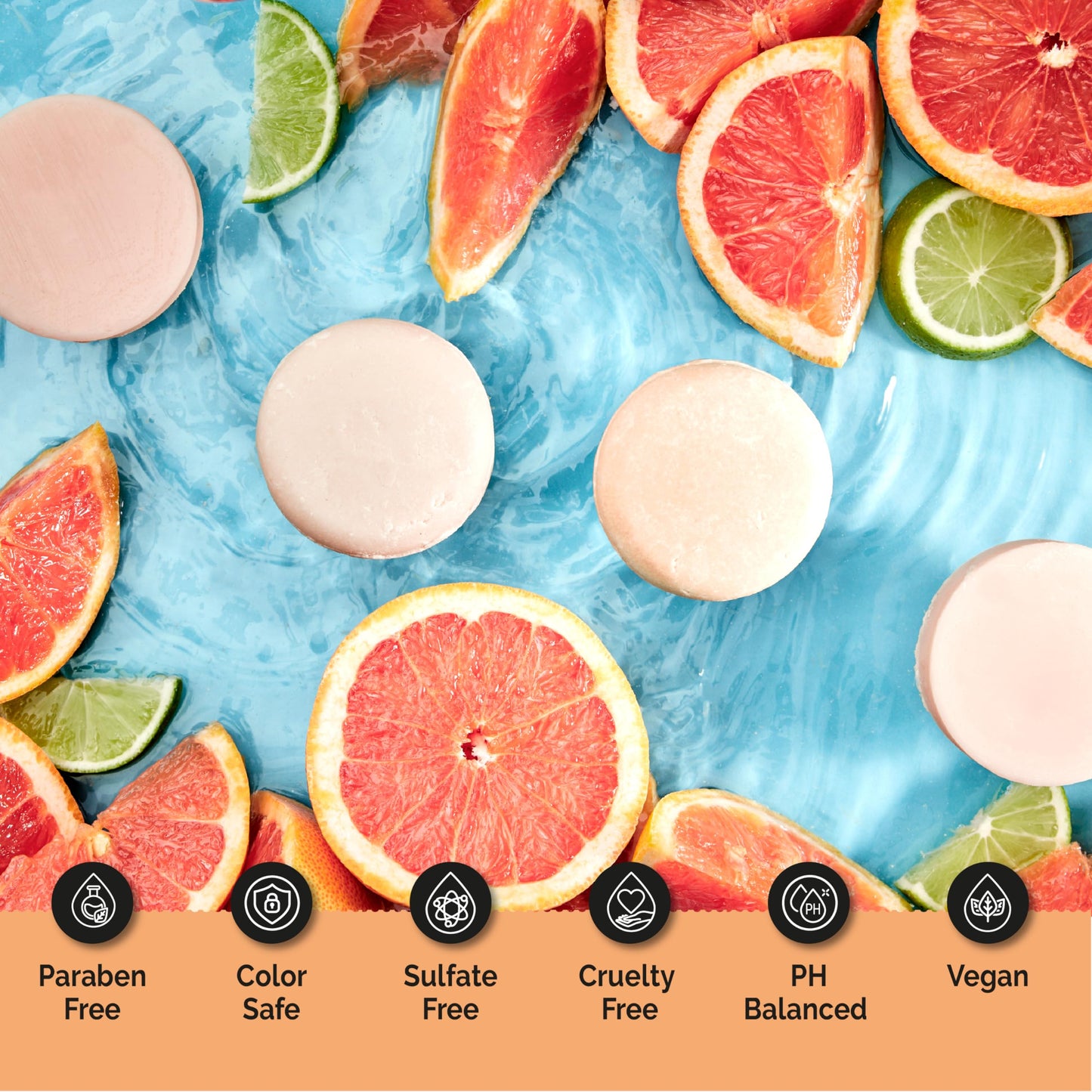 BOOTLEG BATH Hydrating Shampoo and Conditioner Bar with Sea Buckthorn Oil and Aloe Vera Extract, Vegan, Sulfate-Free, Phthalate-Free, Paraben-Free