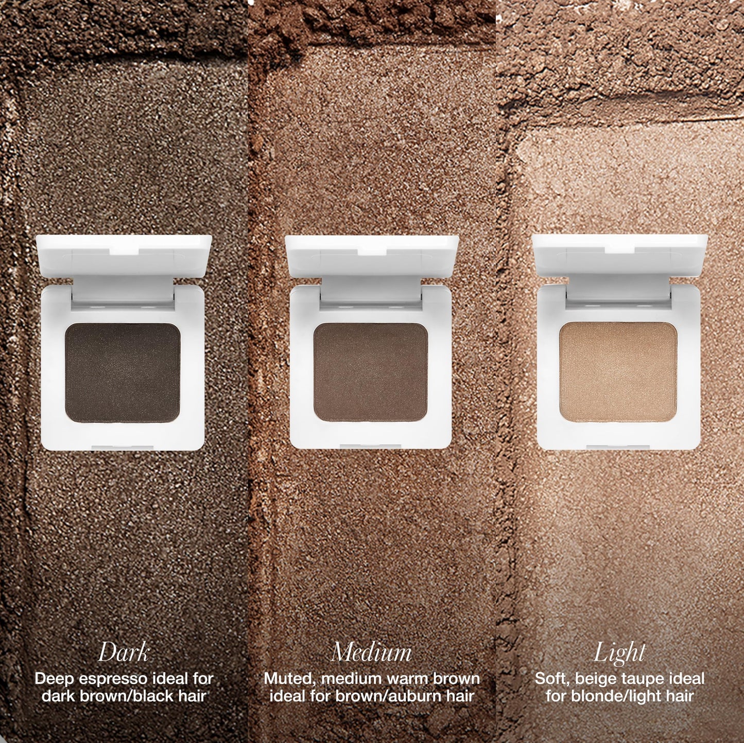 RMS Beauty Back2Brow Powder, Natural Eyebrow Enhancing Powder for Fuller, Defined Brows, Water-Resistant & Smudge-Proof Long Wear, Multiple Shades