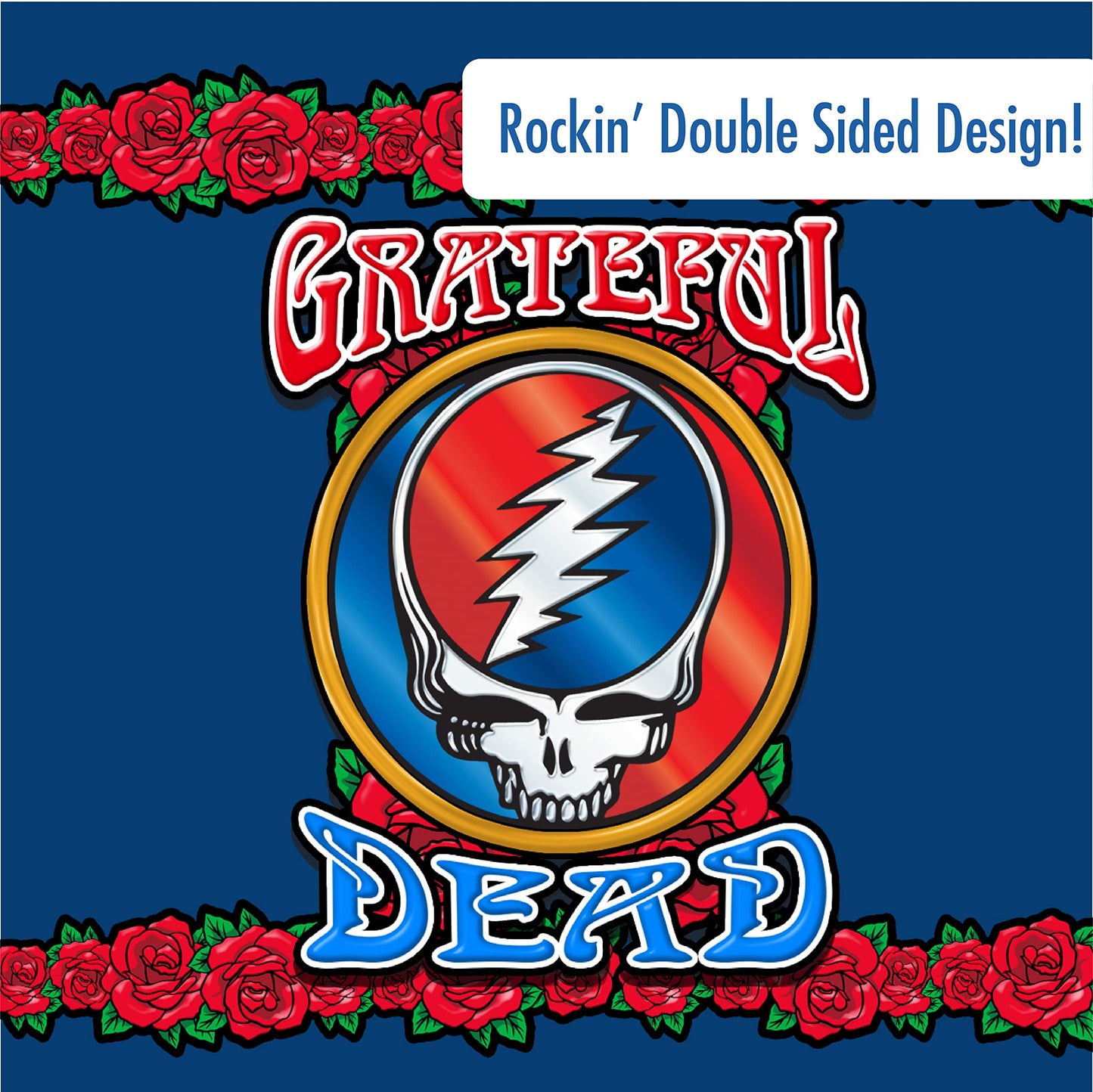 ICUP Grateful Dead Steal Your Face One Band 17 oz Stainless Steel Pin Bottle