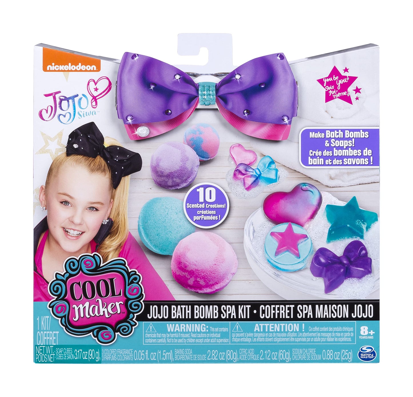 Cool Maker - JoJo Siwa Bath Bomb and Soap Spa Kit, for Ages 8 and Up, Multicolor, Model:6043893