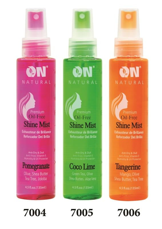 On Organic Natural Premium Oil-Free Weave & Wig Shine Mist, Tangerine 4.5 oz