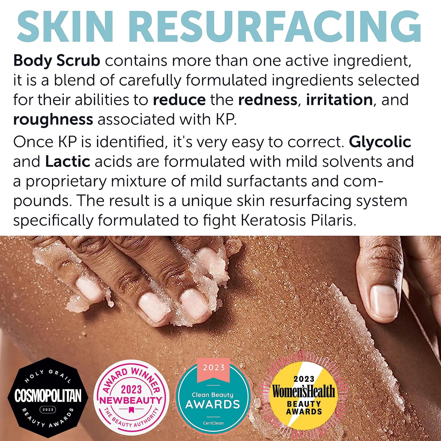 KP Bump Eraser Body Scrub | Exfoliating Body Scrun | Ingrown Hair Treatment | Clears Strawberry Legs | Soothes Redness, Dryness & Flaky Skin