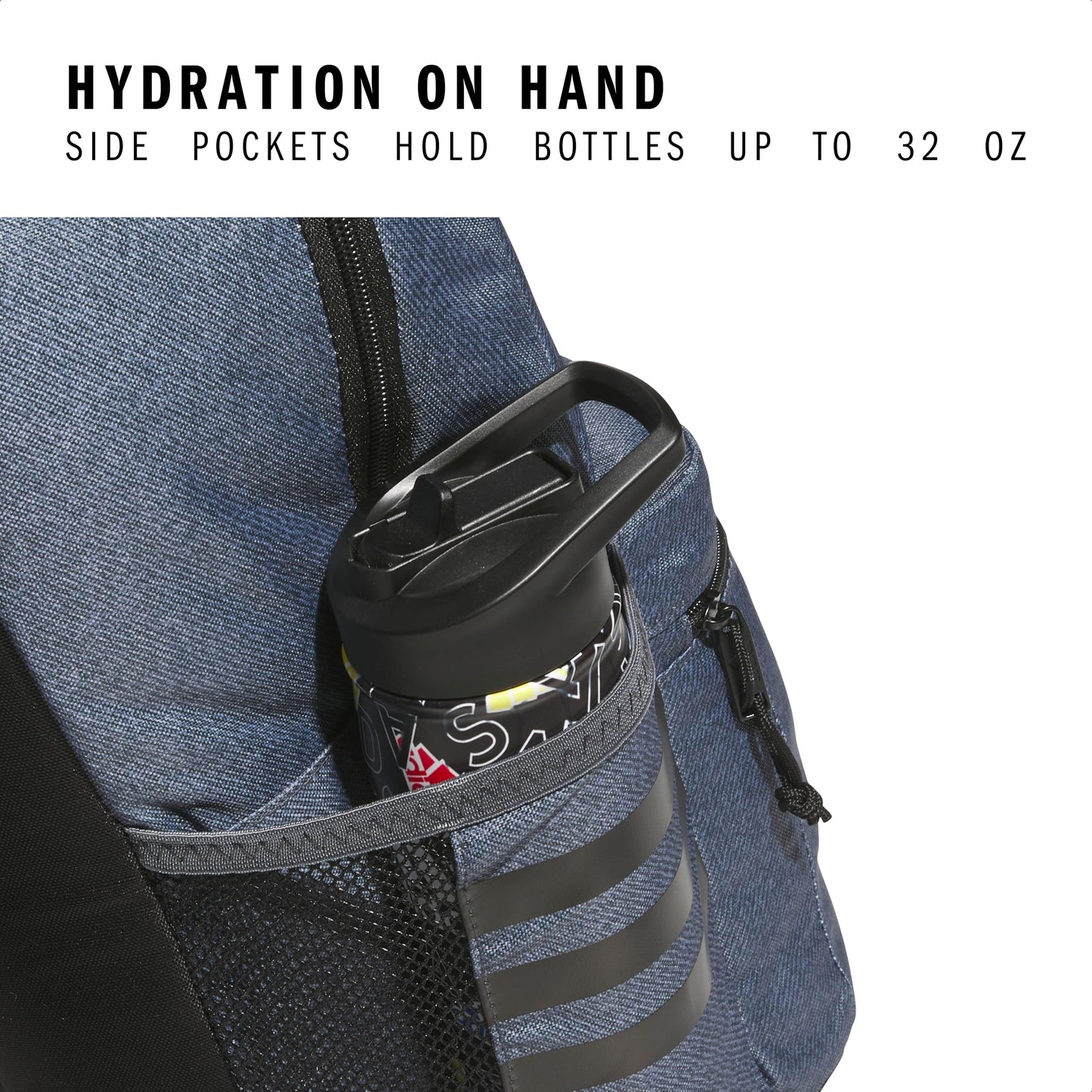 3-Stripe Classic backpack for men and women, bag with laptop sleeve