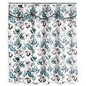 Popular Bath Poppy Fields, Shower Curtain, Aqua