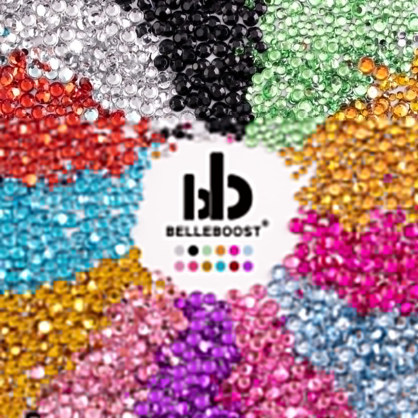 Two Packs of Flatback Rhinestones 4520 Pcs Colorful Nail Art Rhinestones Flatback Crystal Colorful+Dark Green Rhinestone with Picker Pencil
