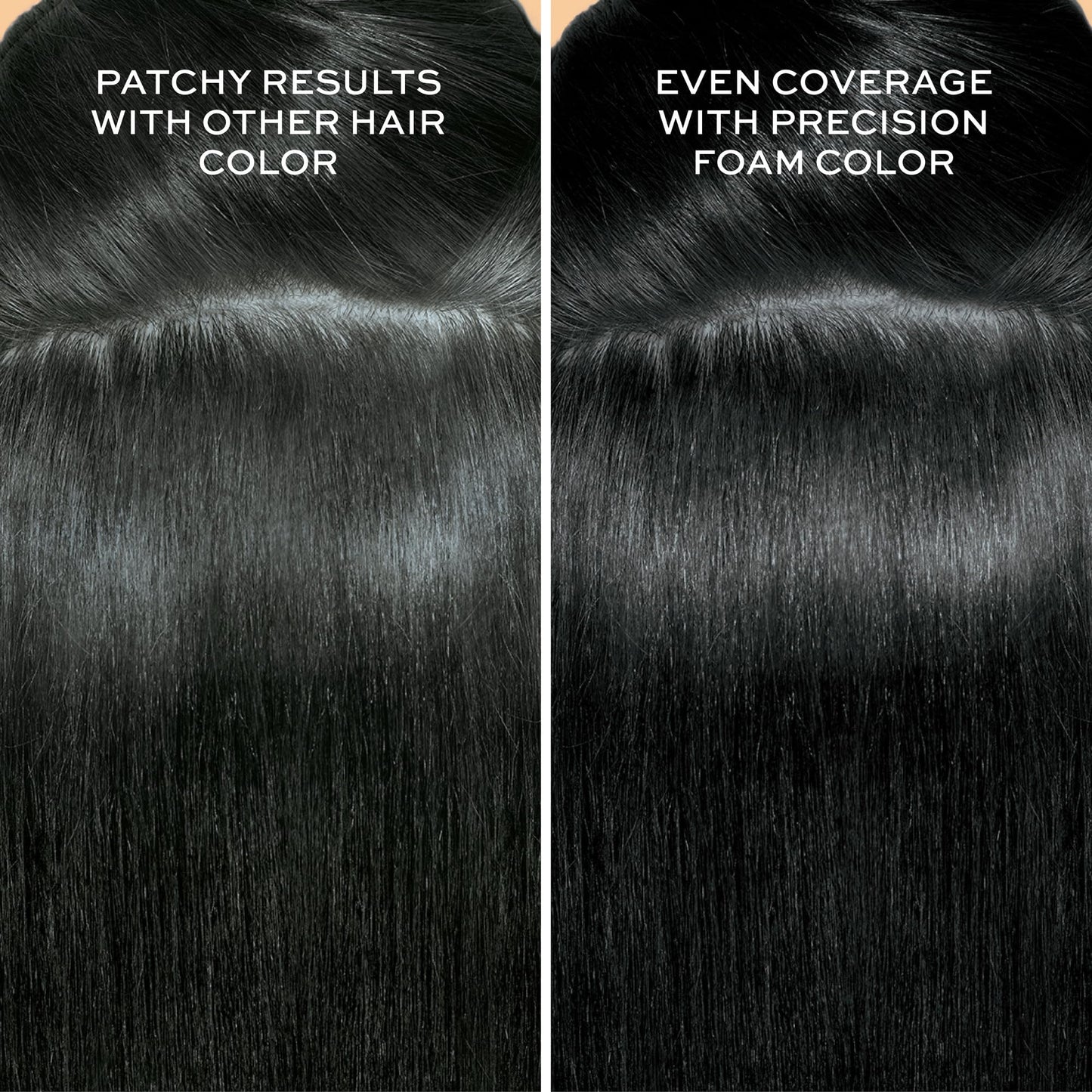 John Frieda Precision Foam Colour, Blue Black 2A, Full-coverage Hair Color Kit, Anti-Fade Gray Coverage, Deep Color Saturation Hair Dye, 1 Application