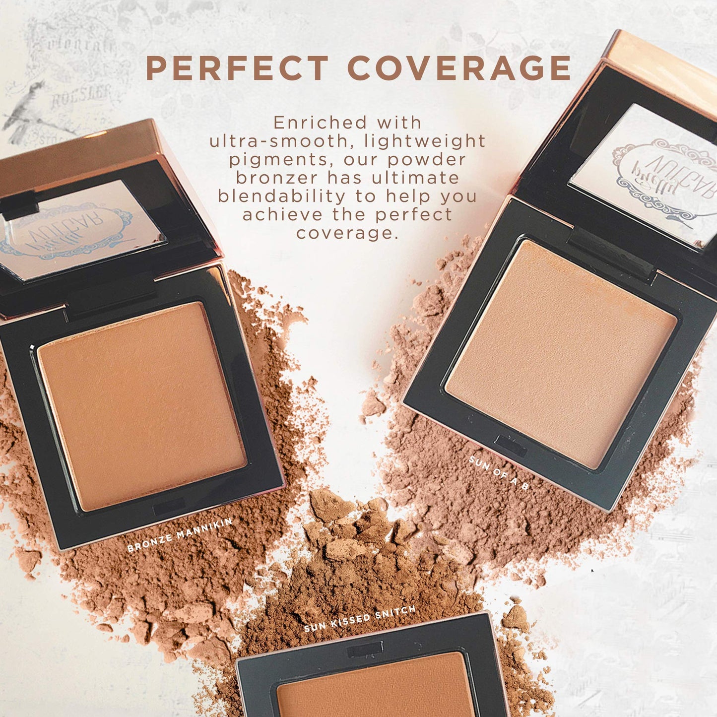 Pretty Vulgar Bronzed B Powder Bronzer, Highly-Pigmented, Smooth, Matte Bronzing Face Powder, Vegan, Gluten-Free & Cruelty-Free, Bronze Mannikin, 5.7g