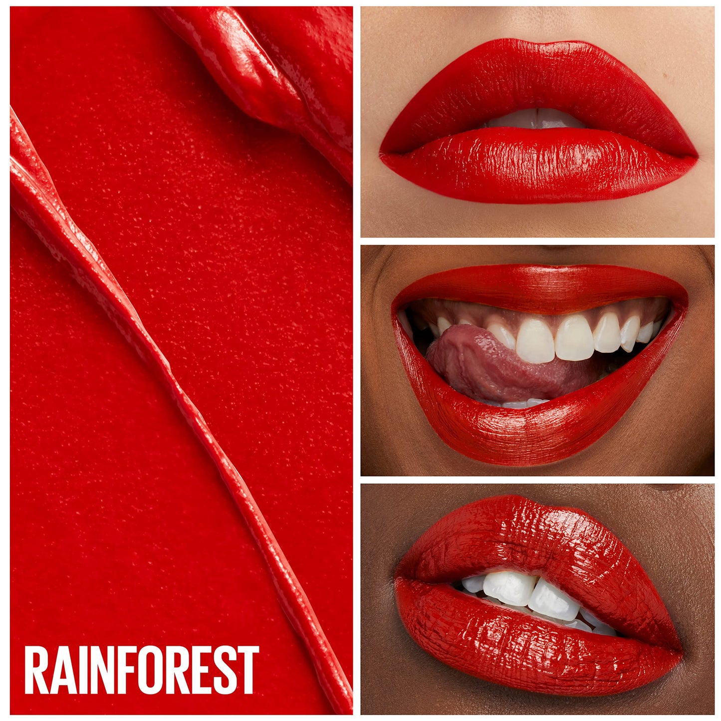 Maybelline Green Edition Butter Cream High-Pigment Bullet Lipstick, Rainforest, Bright Red, 0.12 oz