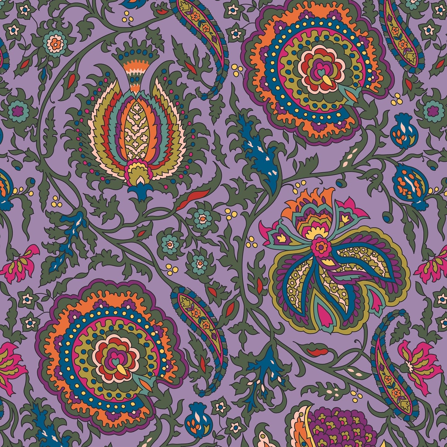 Vera Bradley Premium Cotton Large Pouch, Marrakesh