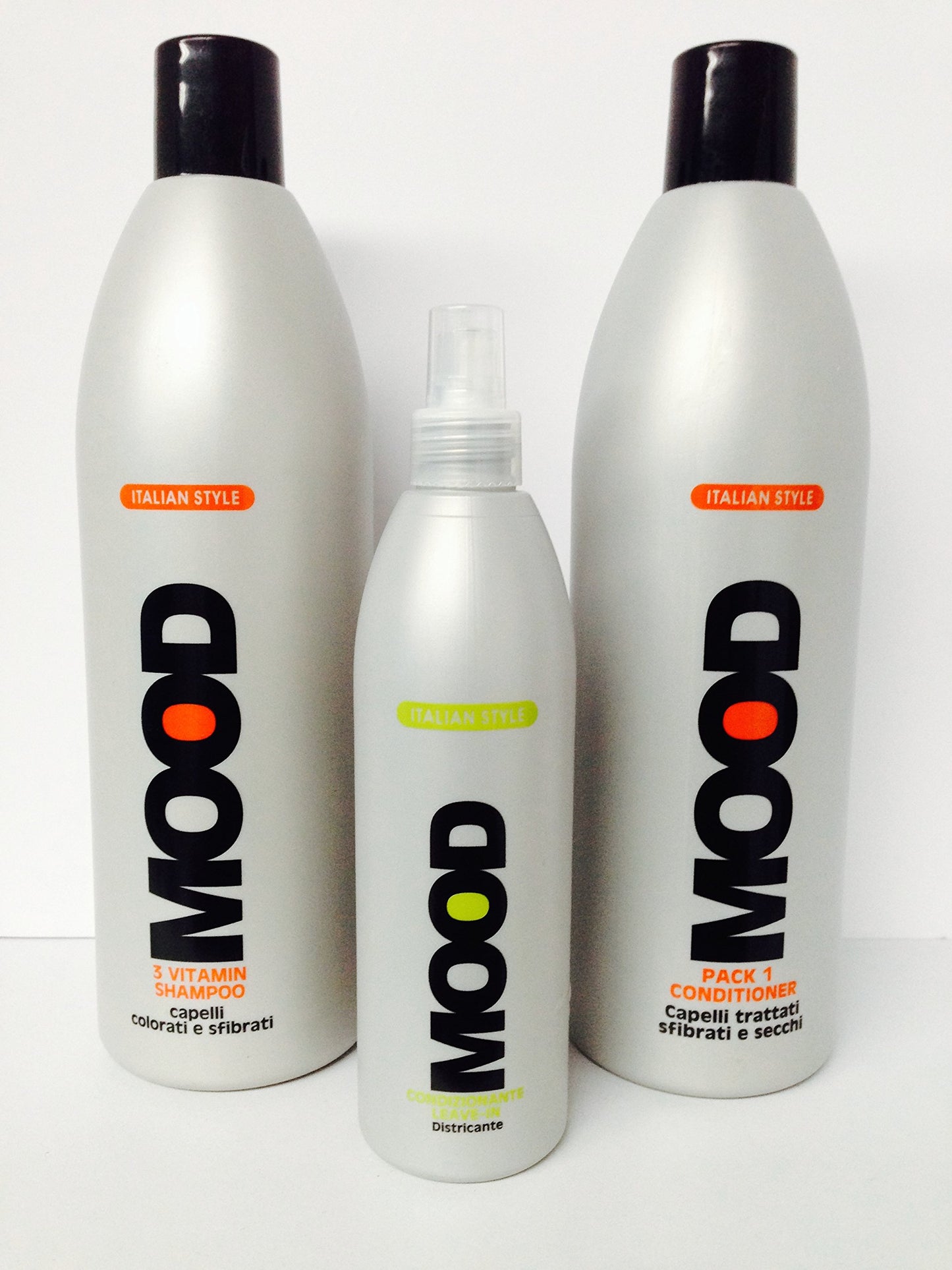 Elgon Mood 3 Vitamin Shampoo 33.8 Oz, Pack 1 Conditioner 33.8 Oz and Leave-in 10.1 Oz