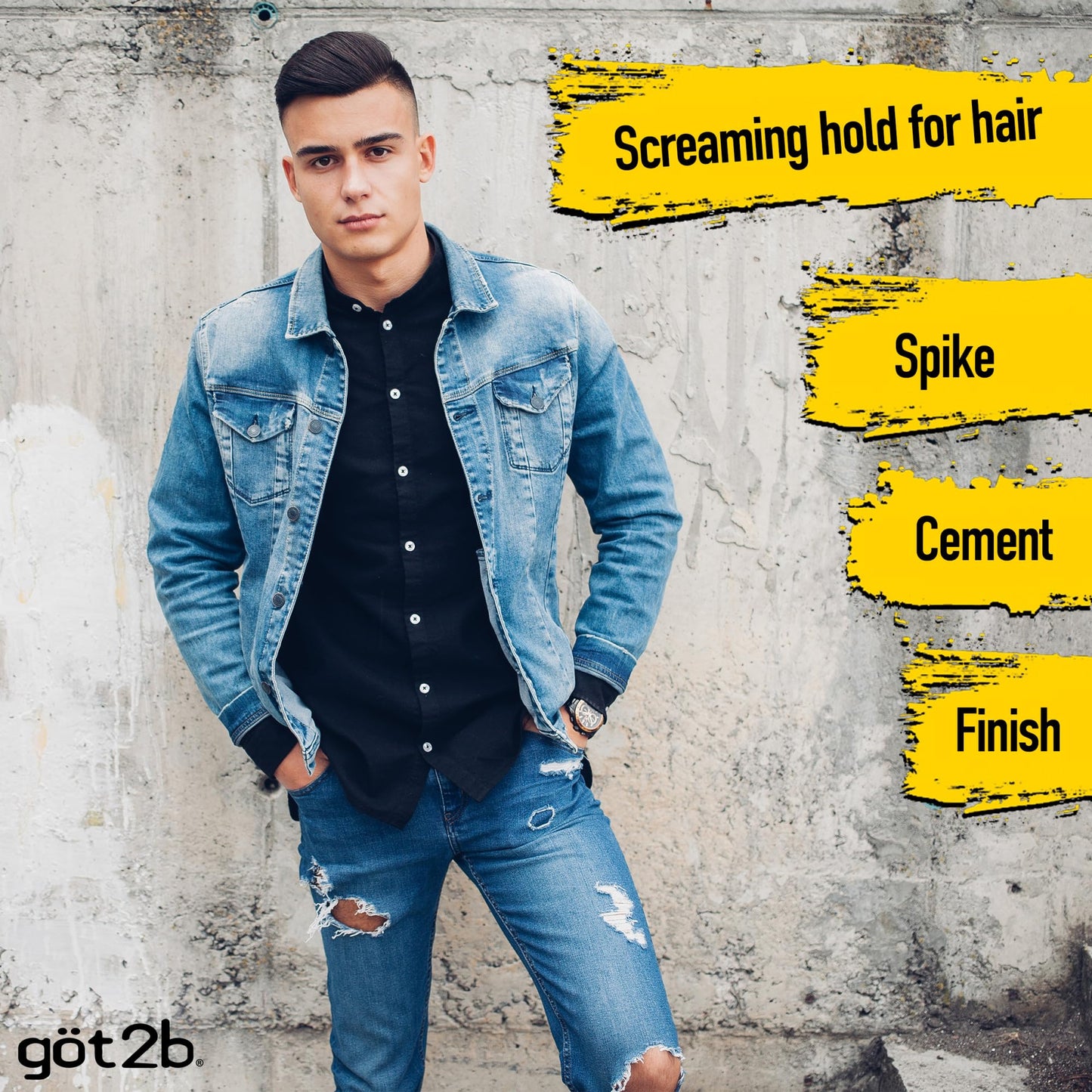 got2b Glued Blasting Freeze Hair Spray, 12 Fl Oz, Pack of 6, Extra Strong Holding Spray for Spikes & Styles, Long-Lasting All-Day Hold, Wind-Tested