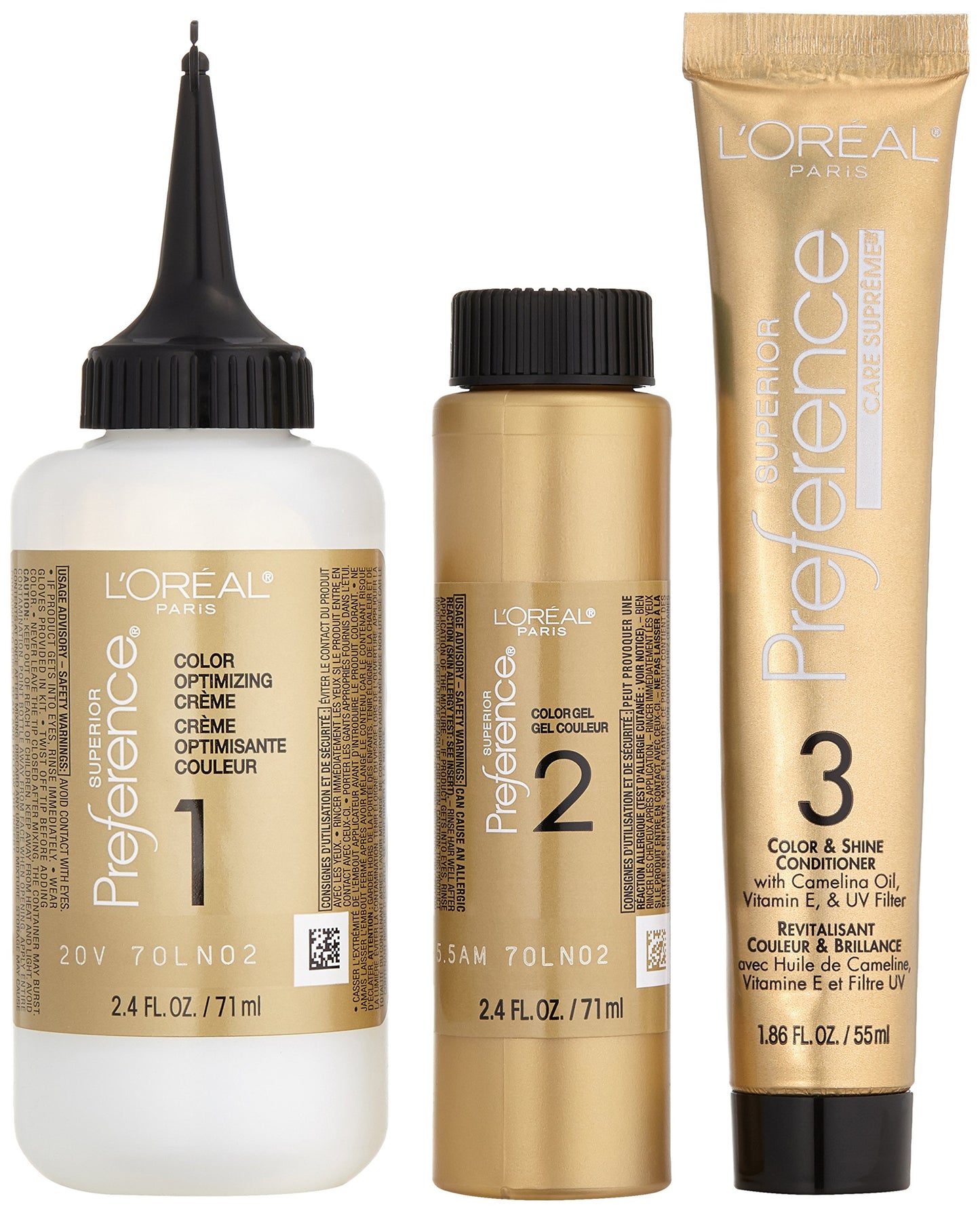 L'Oreal Paris Superior Preference Fade-Defying Color + Shine System, 5.5AM Medium Copper Brown (Packaging May Vary)