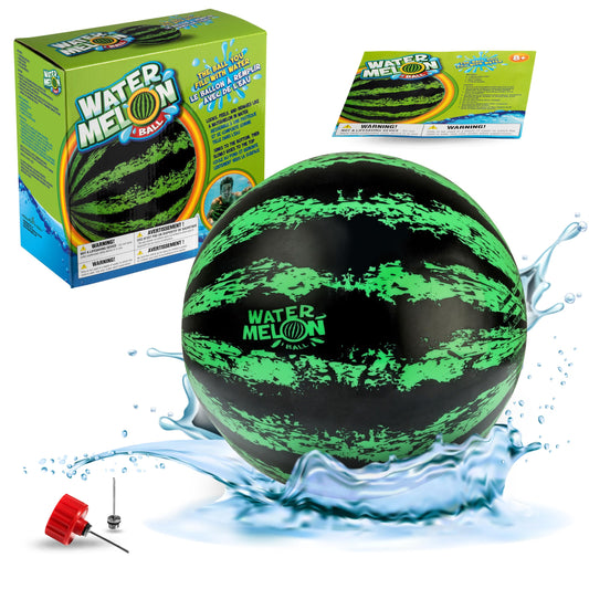 Watermelon Ball – Original 9" Pool Toy for Kids 8-12, Teens & Adults | Fun Swimming Games, Water Football, Diving & Beach Play