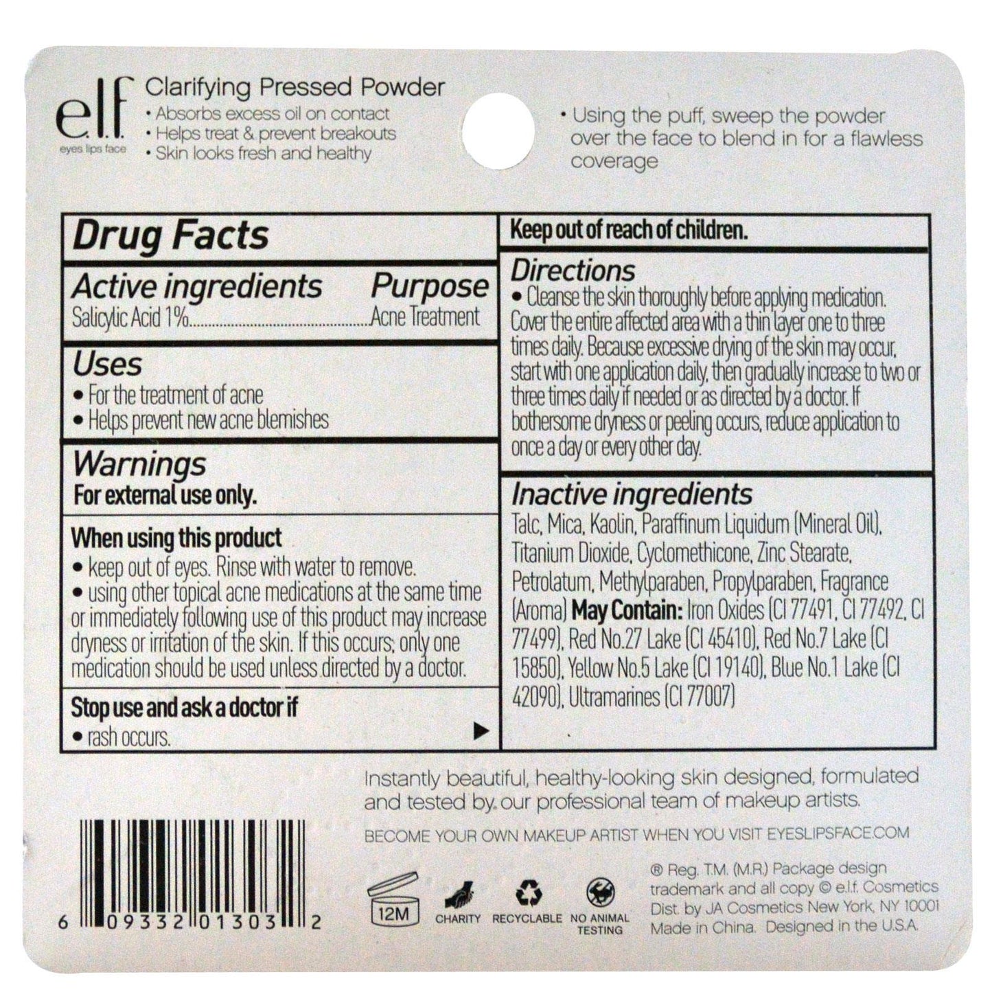 e.l.f. Cosmetics Clarifying Pressed Powder - Spice