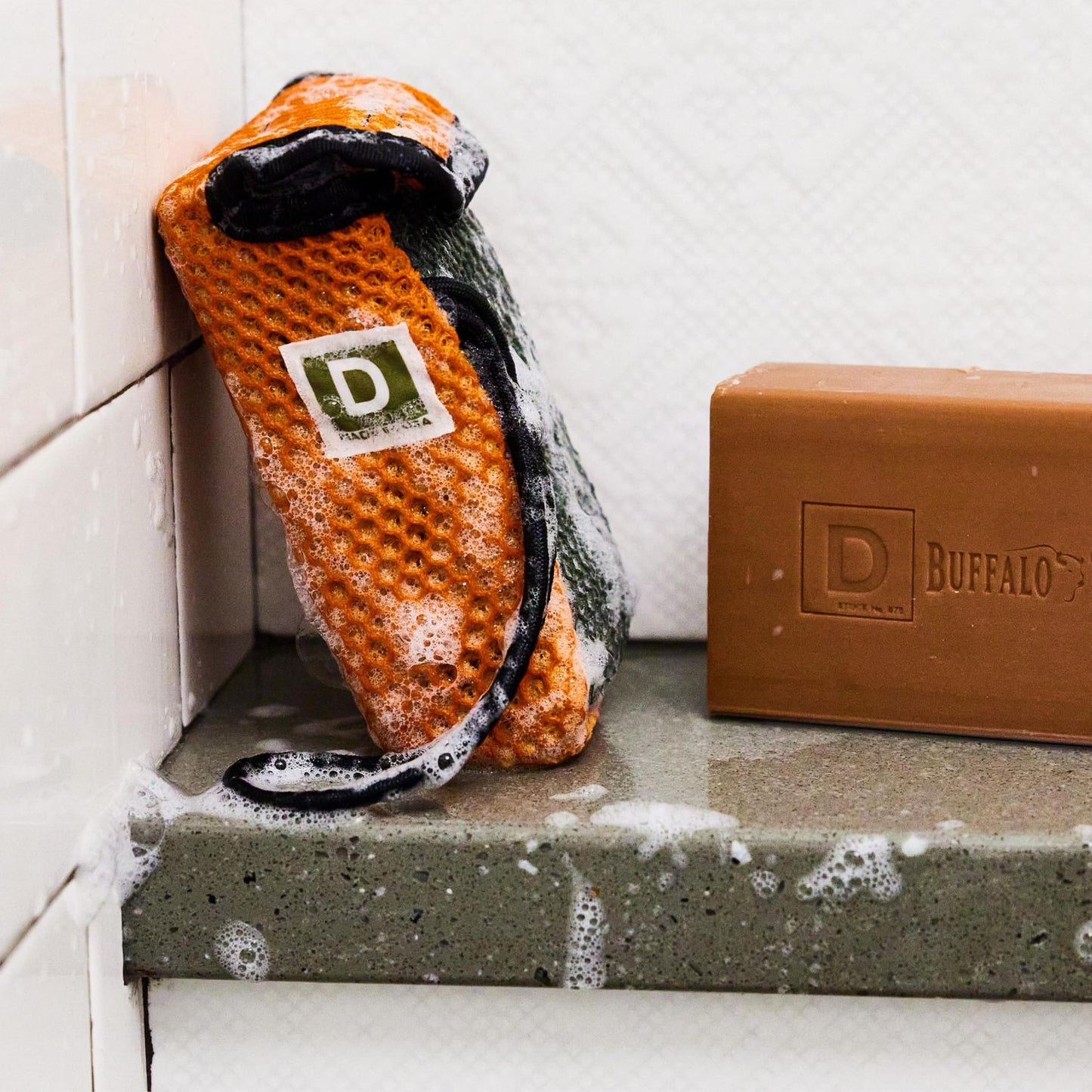 Duke Cannon Tactical Scrubber & Midnight Swim Soap Bundle - Refreshing Aquatic Scent, Coarse & Soft Mesh, 550-Mil-Spec Paracord, Military-Grade Soap Beauty & Personal Care Duke Cannon Supply Co.