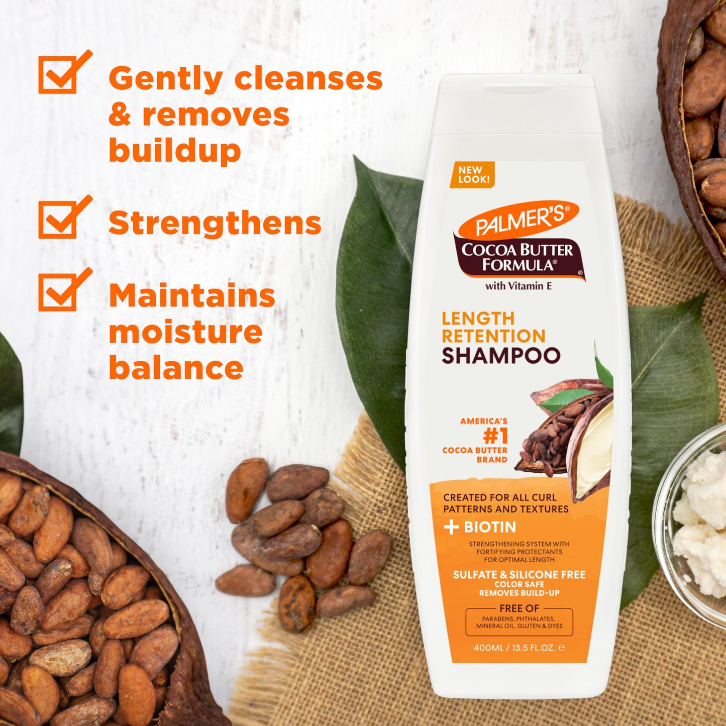 Palmer's Cocoa Butter Formula Length Retention Shampoo & Conditioner bundle (Pack of 2)