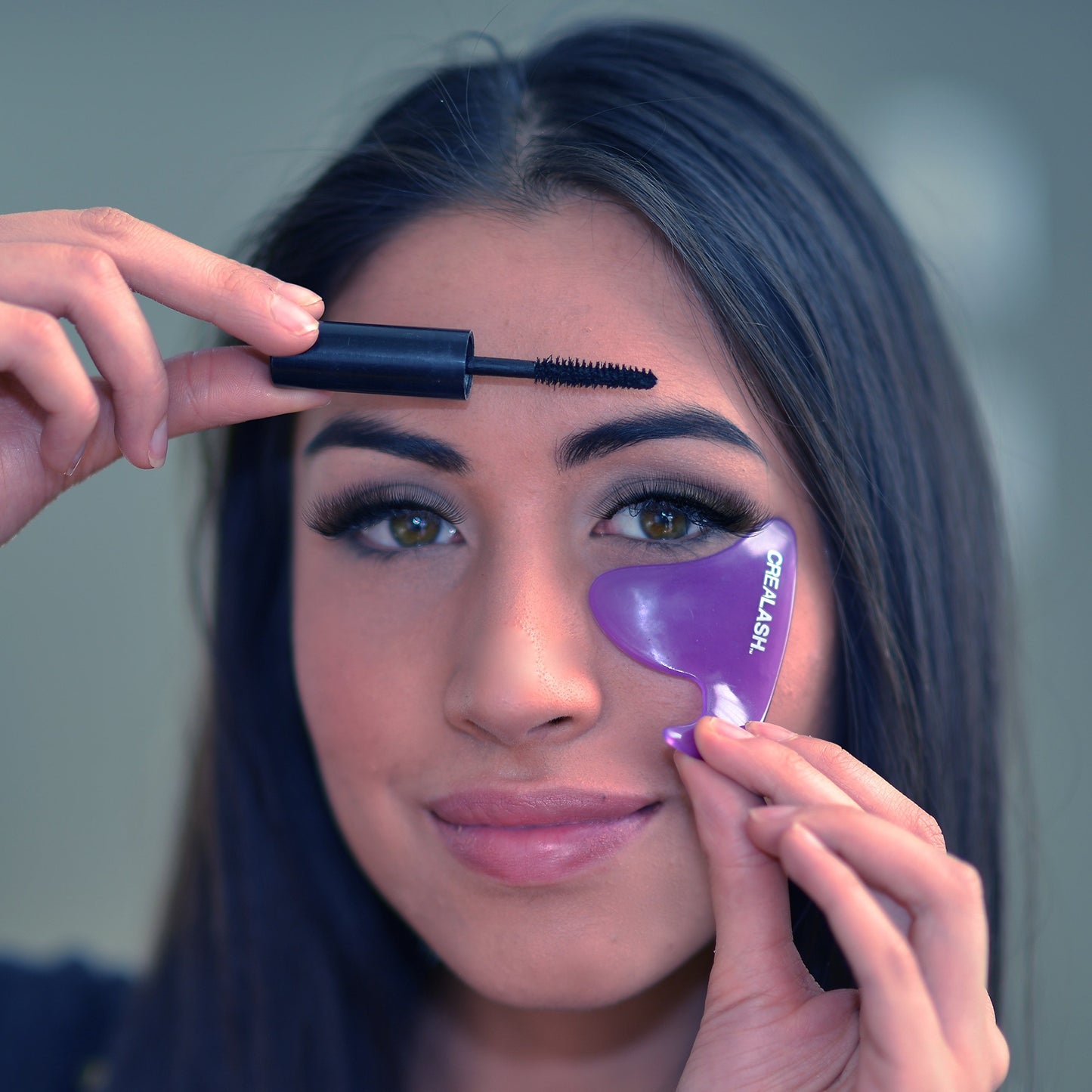 Original CreaLash Eye Shadow & Mascara Applicator - Upper & Lower Eyelash Tool for Applying Makeup - Helps Shield Face, Skin From Smears - 1 Reusable