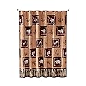 SKL Home Yellowstone Sundance Shower Curtain, Brown