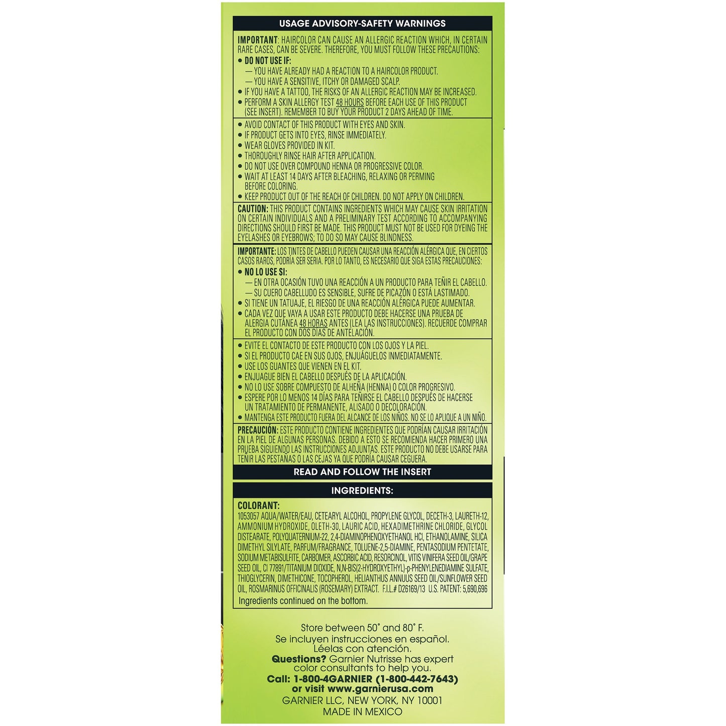 Garnier Nutrisse Ultra Color Nourishing Hair Color Creme, BL21 Blue Black (Packaging May Vary)