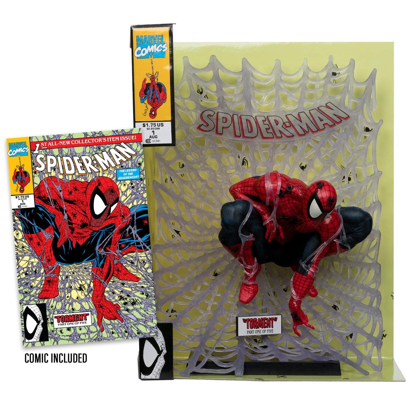 McFarlane Toys - Marvel Spider-Man 1:6th Scale Collectible with Scene (Spider-Man #1)