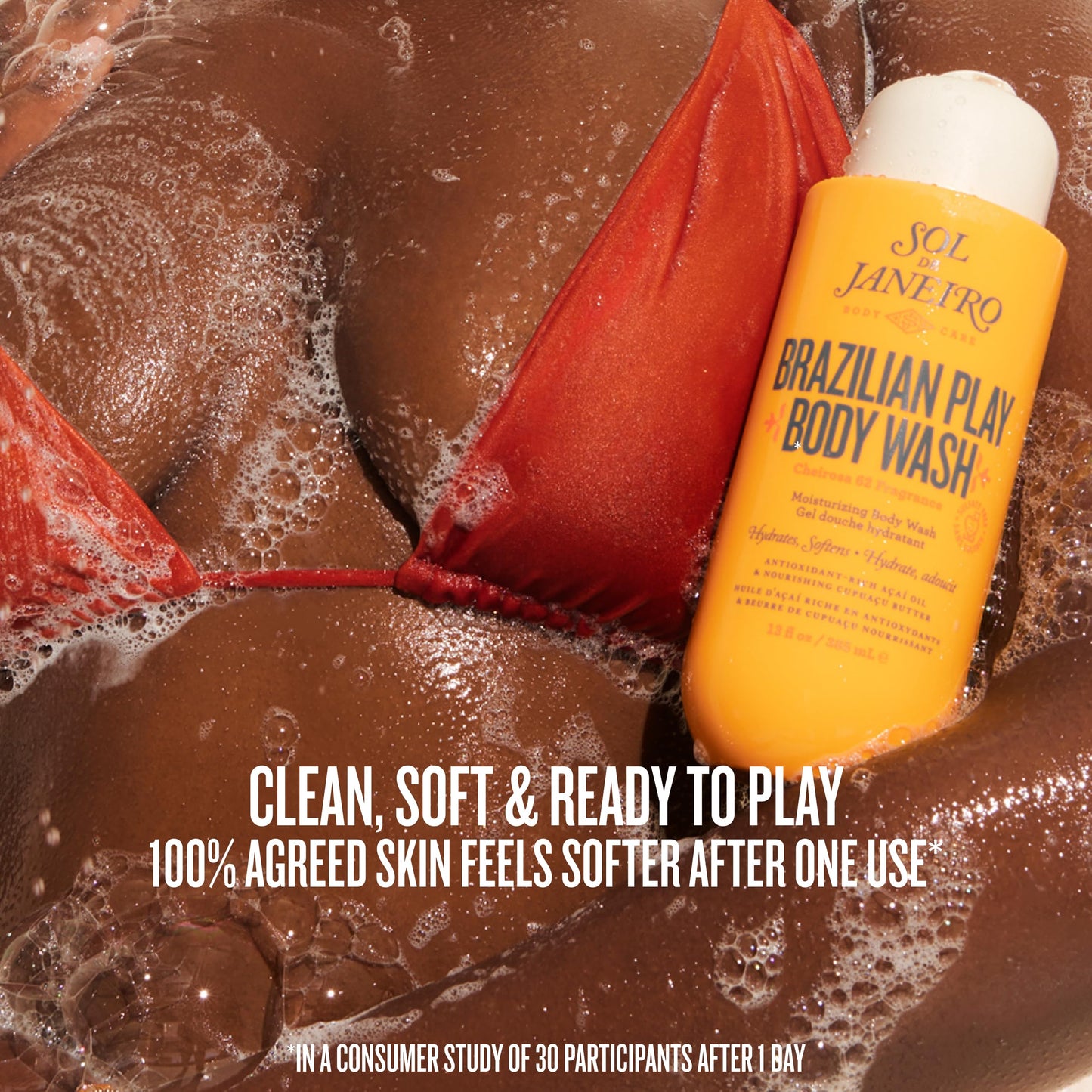 Sol de Janeiro Brazilian Play Moisturizing Shower Cream Gel Body Wash 90mL/3.0 fl oz.