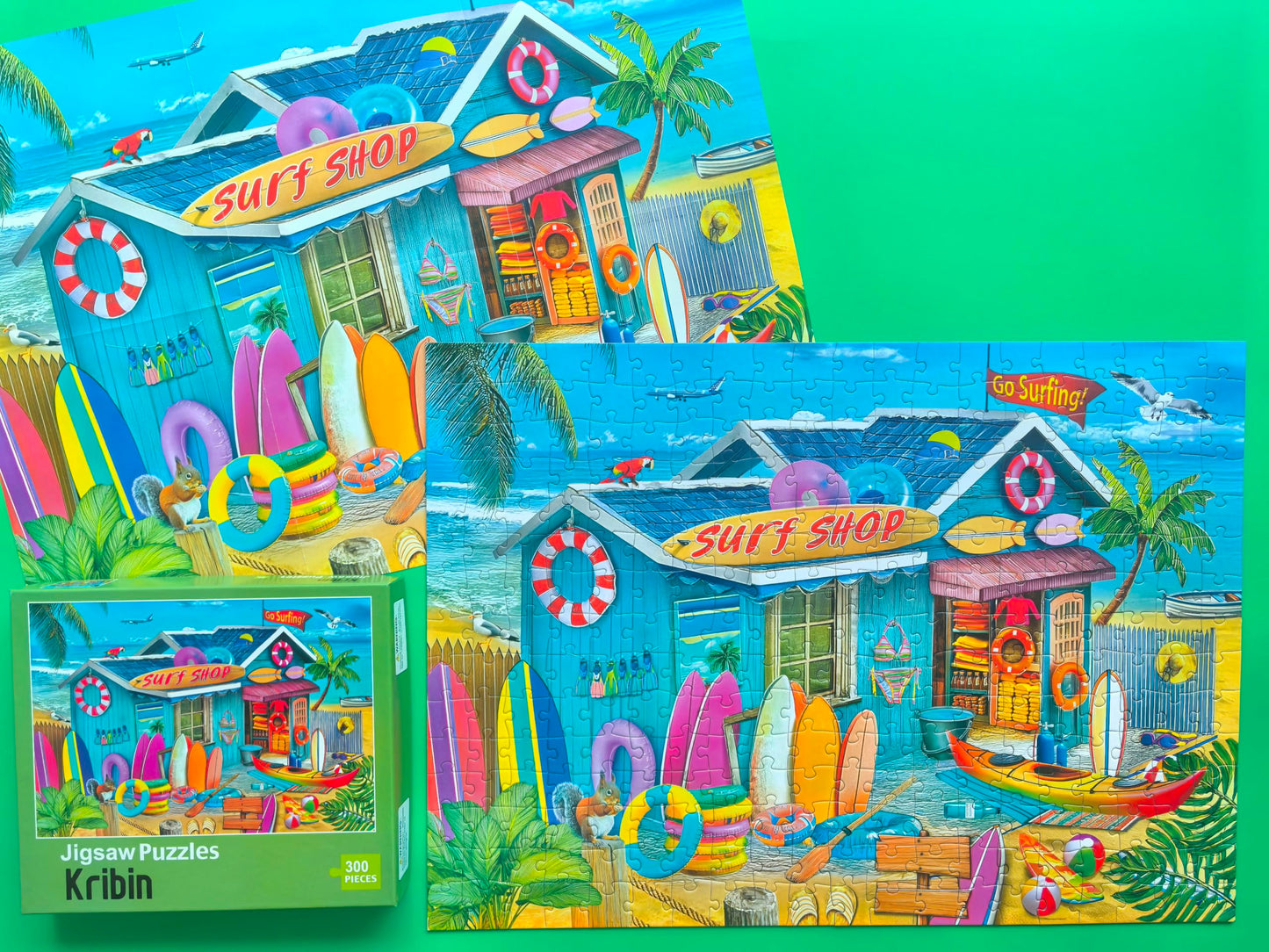 300 Piece Puzzles for Adults - Beach Surf Shop