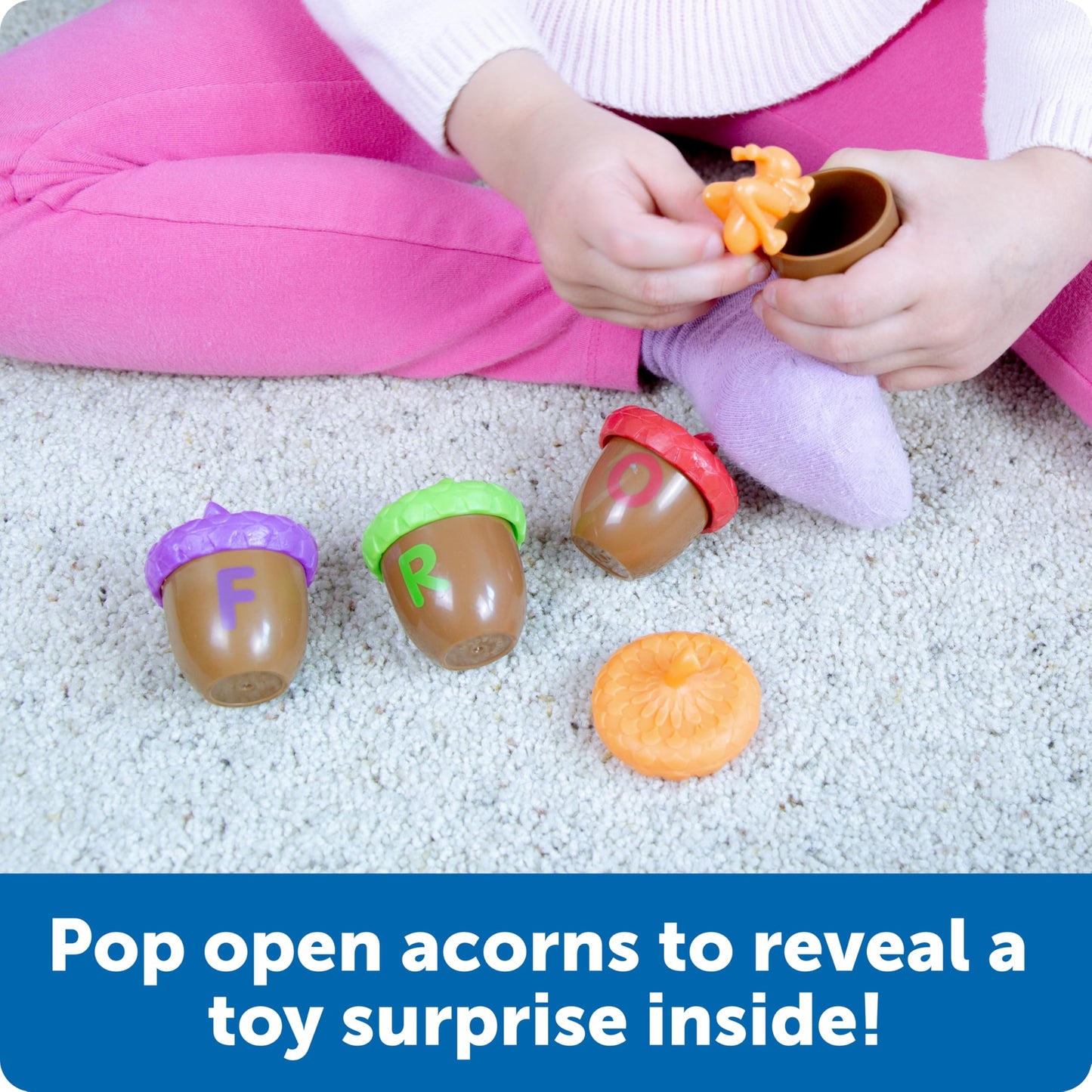 Learning Resources Alphabet Acorns Activity Set – 78-Piece Educational Toy for Toddlers, Letter Recognition, Homeschool, Visual & Tactile Learning, Ages 3+