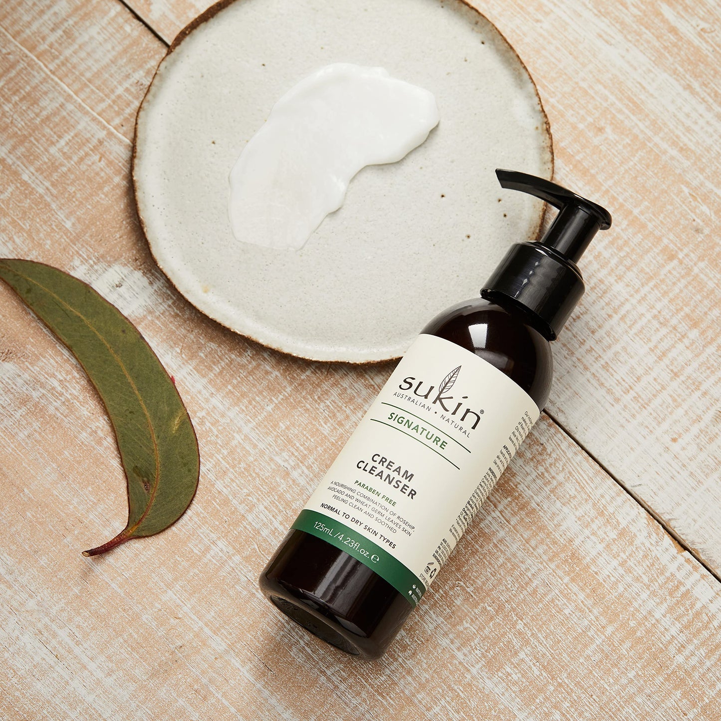 Sukin Naturals Cream Cleanser Pump, 4.23 Fluid Ounce