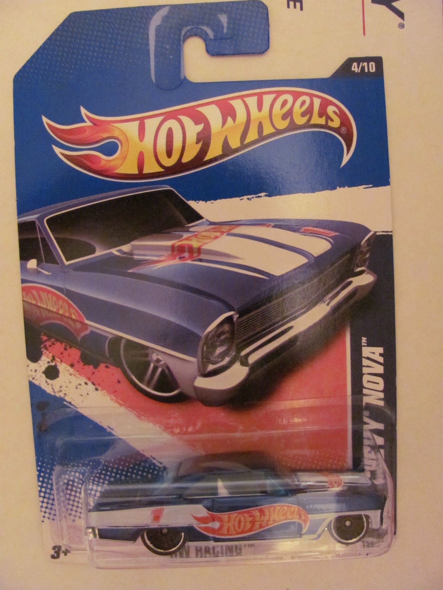 Hot Wheels 2011 HW Racing 4/10 '66 Chevy Nova 154/244