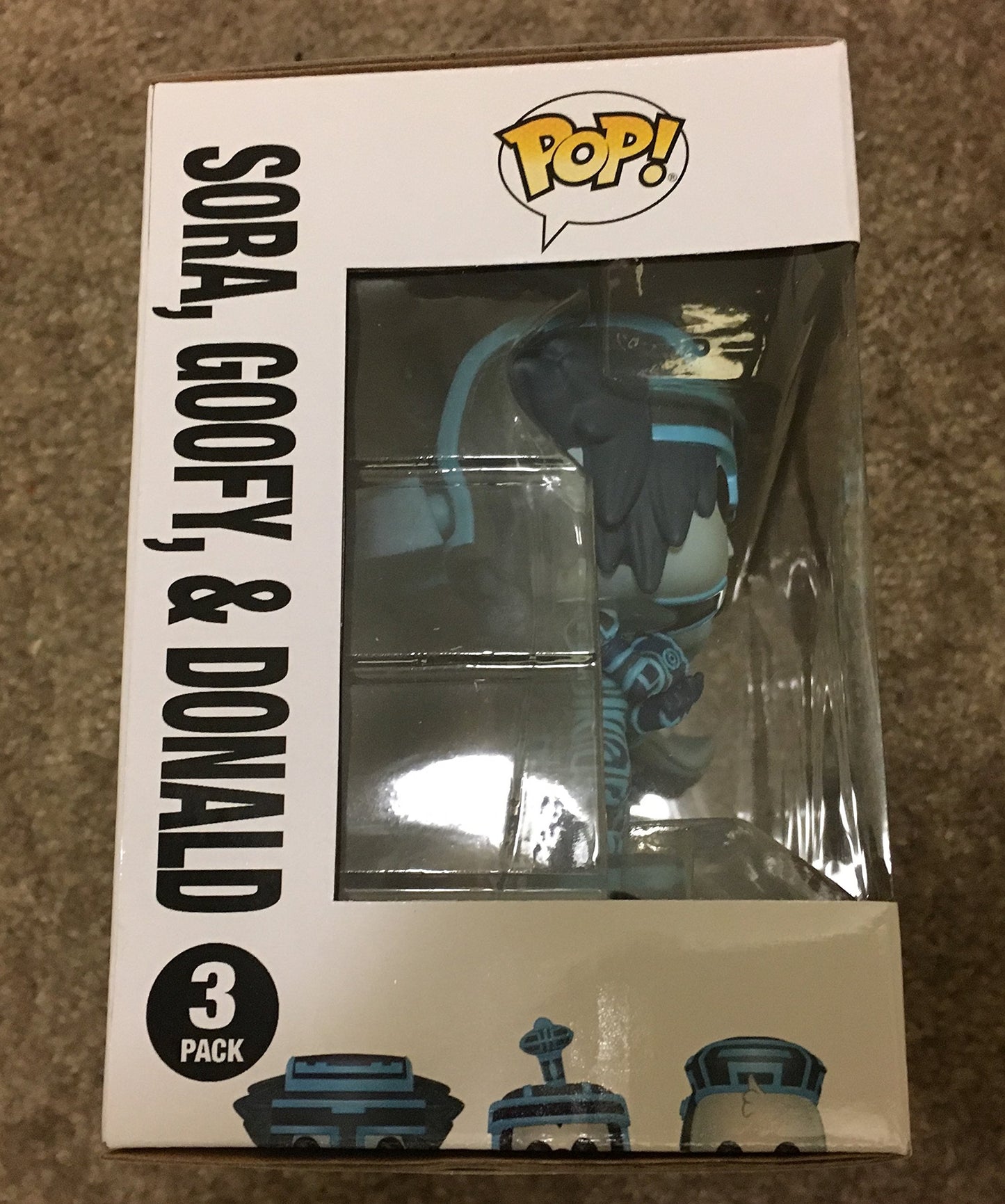 Pop! Disney Kingdom Hearts Sora, Goofy, & Donald Tron Suits (Gamestop Exclusive)