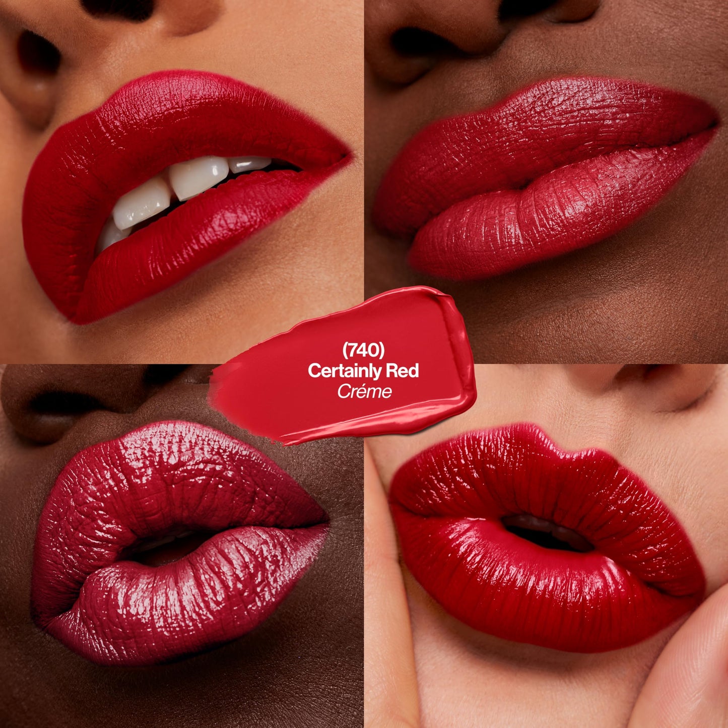 Revlon Super Lustrous Creme Lipstick, Certainly Red 740, 0.15 Ounce
