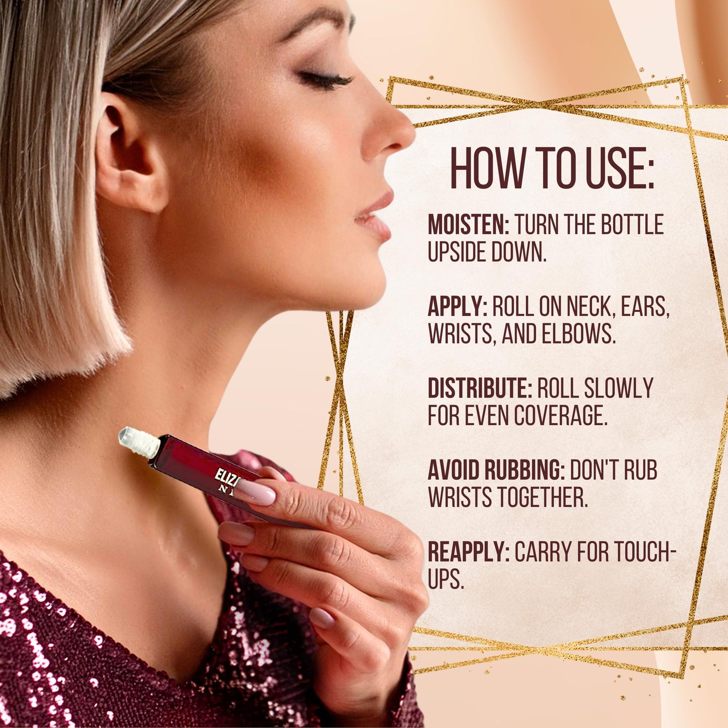 Nirvana Rose By Elizabeth And James Eau De Parfum Rollerball 0.34 Oz Mini