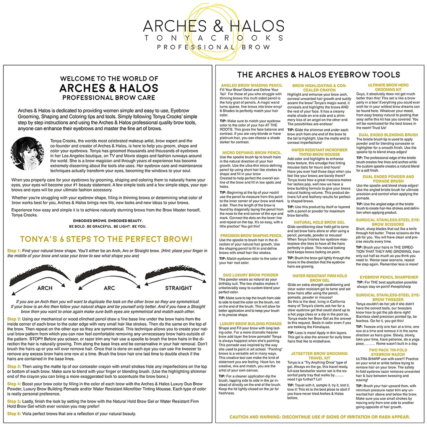 Arches & Halos Duo Luxury Brow Powder - Two-for-One Versatile Compact Powder - Get Full, Defined Brows - Vegan and Cruelty Free Makeup - Charcoal