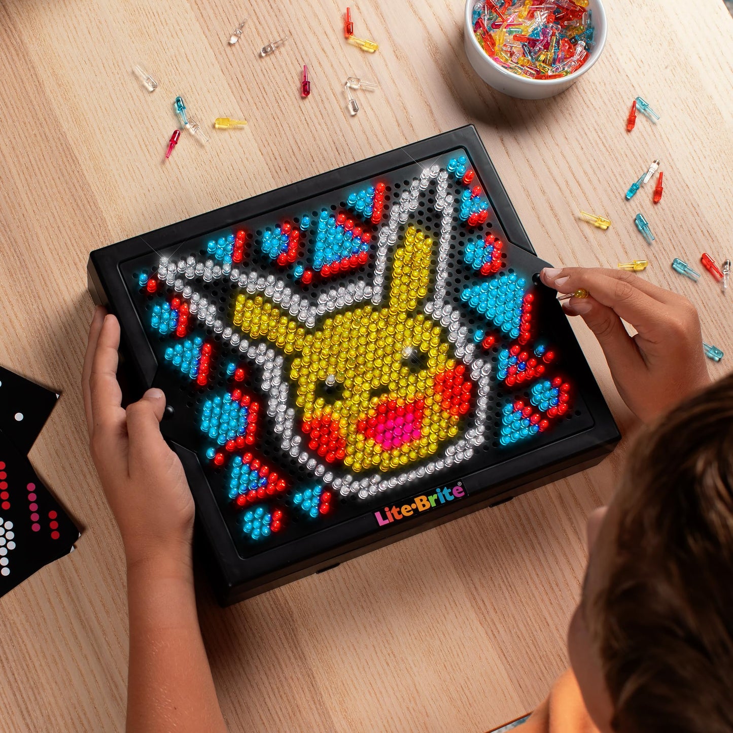 Lite Brite Super Bright HD, Pokemon Edition - Creative Retro Light-Up Screen - Educational Play for Children, Enhances Creativity, Gift for Boys…