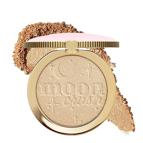 Too Faced Moon Crush Highlighter | Sheer, Powder, Glossy Glow, Highlighter Makeup 0.24 Ounce, Shooting Star