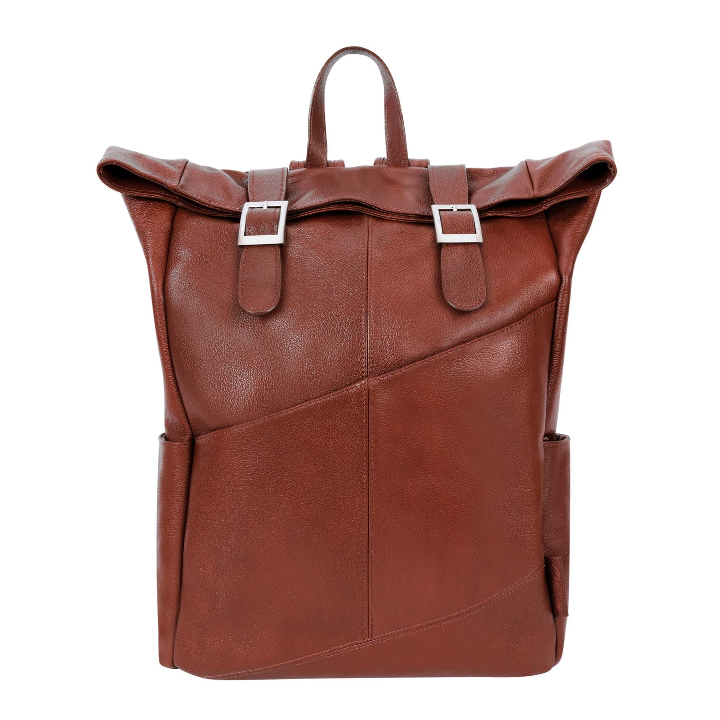 McKleinUSA S Series, Kennedy, Pebble Grain Calfskin Leather, 17" Leather Dual Access Laptop Backpack, Brown (88734)