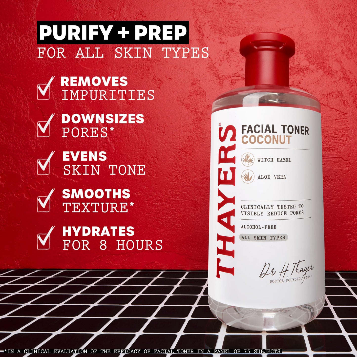 THAYERS Alcohol-Free, Hydrating Coconut Water Witch Hazel Facial Toner with Aloe Vera Formula, Vegan, Dermatologist Tested and Recommended, 12 Oz