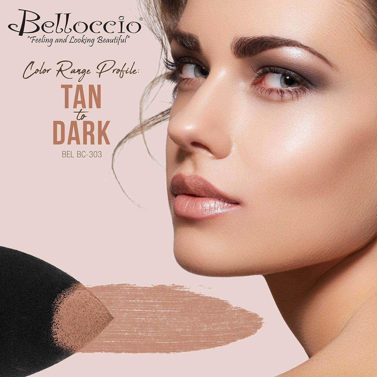 Belloccio High Definition Tan Shade Makeup Concealer 5 gram Jar - Conceal Imperfections, Hide Blemishes, Dark Under Eye Circles, Cosmetic Cream - Use