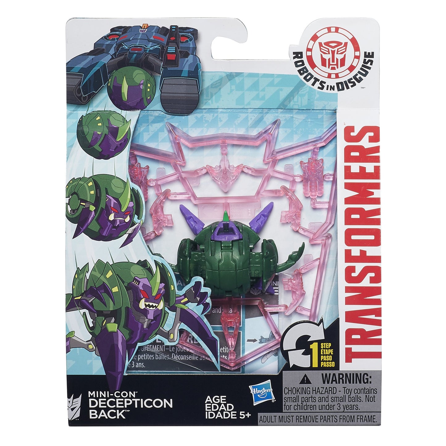Transformers Robots in Disguise Minicon Decepticon Back Action Figure