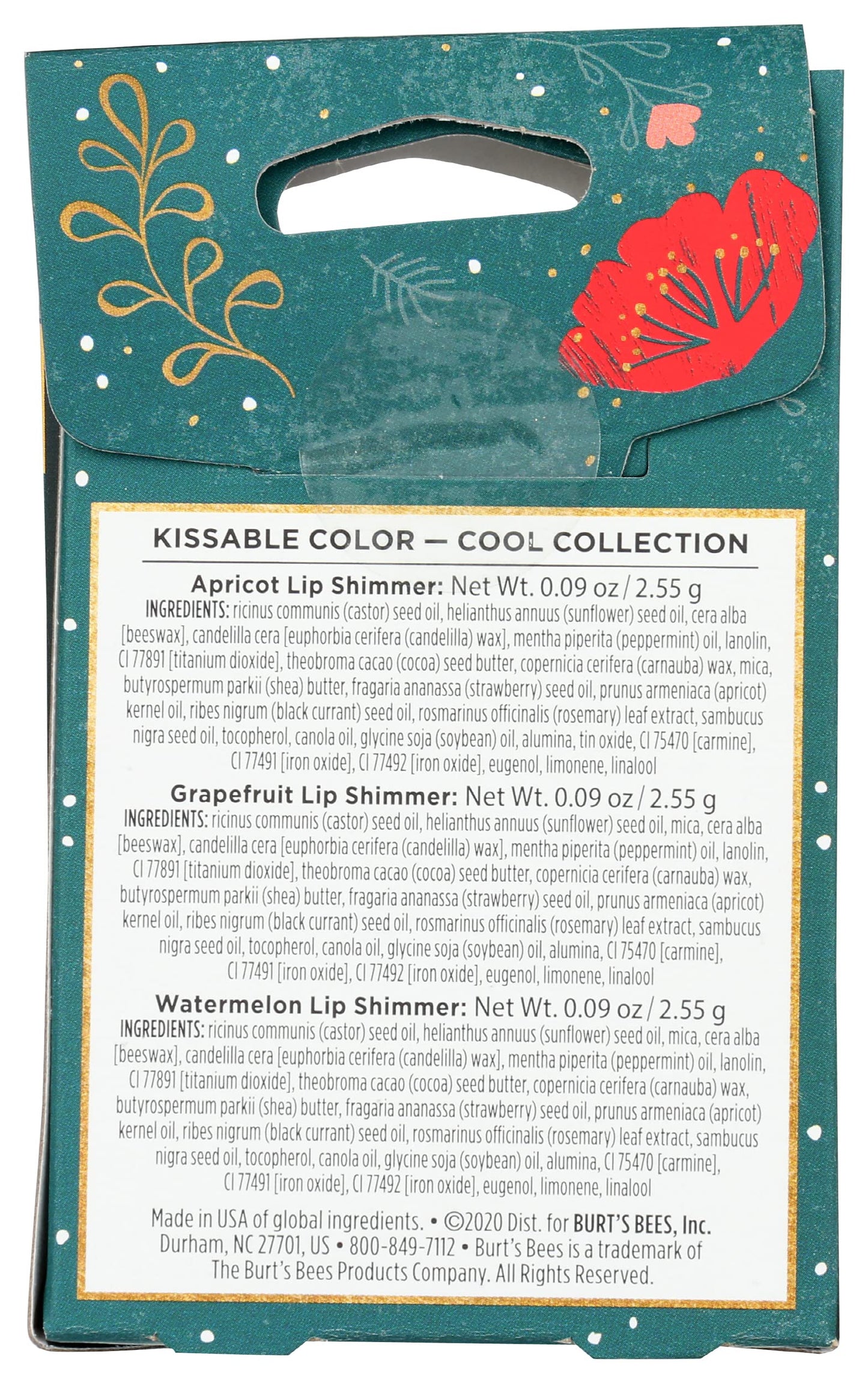 Burts Bees, Gift Set Kissable Color Cool