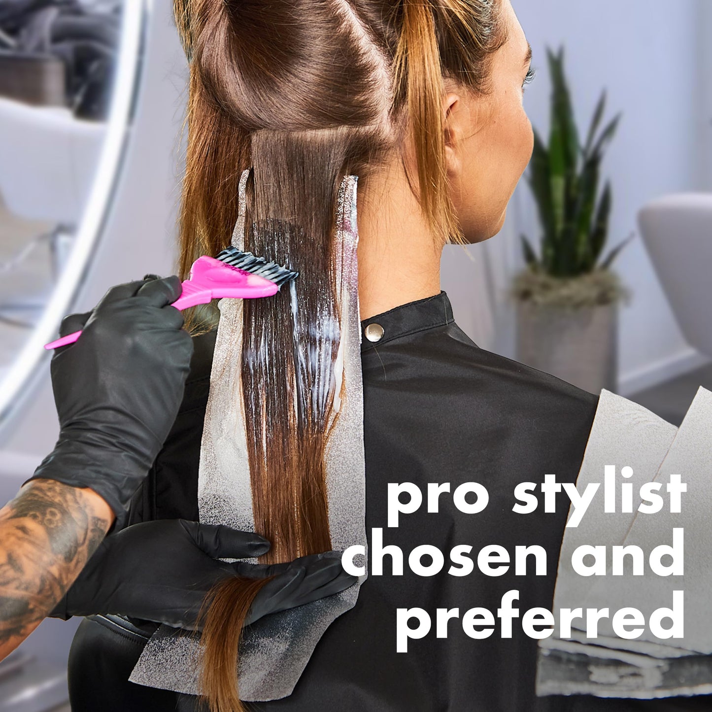 Colortrak Embossed Hair Coloring Foil Sheets, Professional, Convenient 5 x 16 inch Extra Long Pre-cut Sheets, Easy to Grab During Processing, Silver