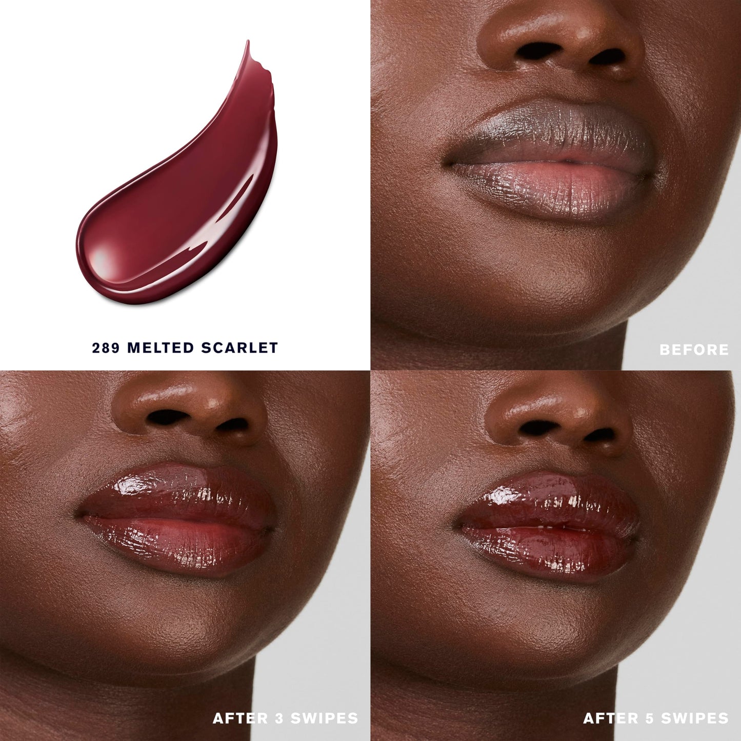 Estée Lauder Pure Color Melt-On Glosstick for Lips | Plumping & Moisturizing Lip Gloss, 289 Melted Scarlet