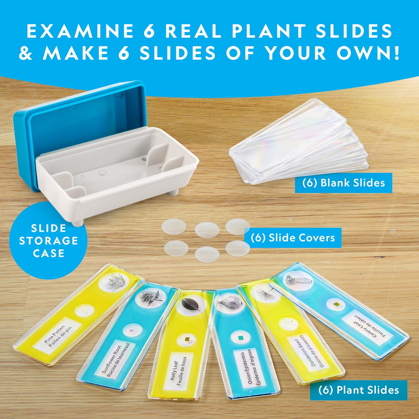 National Geographic Kids Microscope – Easy Science Kit with 400x Zoom, Prepared & Blank Slides, STEM Toy Gift for Ages 6–10, Exclusive