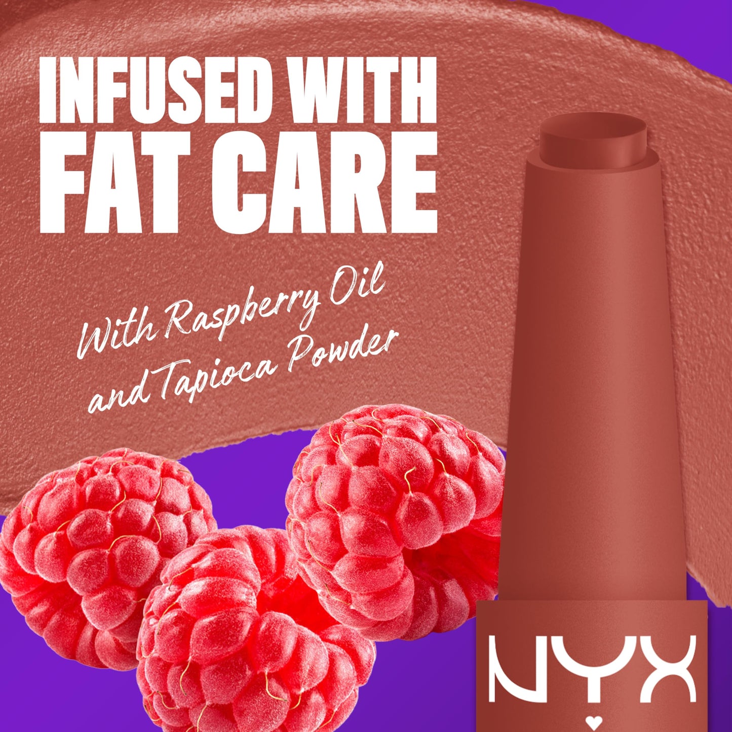 NYX PROFESSIONAL MAKEUP Fat Matte Lipstick, Pigmented, Smoothing, & Non-Drying Lip Crayon, Long Lasting Lip Makeup, Vegan & Cruelty Free - Rose Robe Beauty and Personal Care NYX PROFESSIONAL MAKEUP
