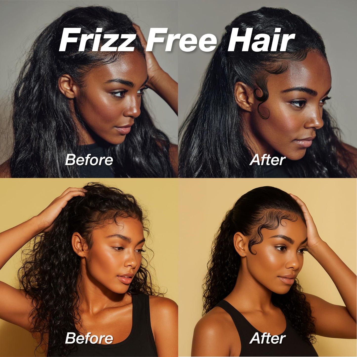 Lux Collection Edge Control Gel for 4C Hair - 48 Hour Maximum Hold Edge Control, Edge Lux with Castor Oil, Keratin & Biotin, Non-Flaking Styling Gel