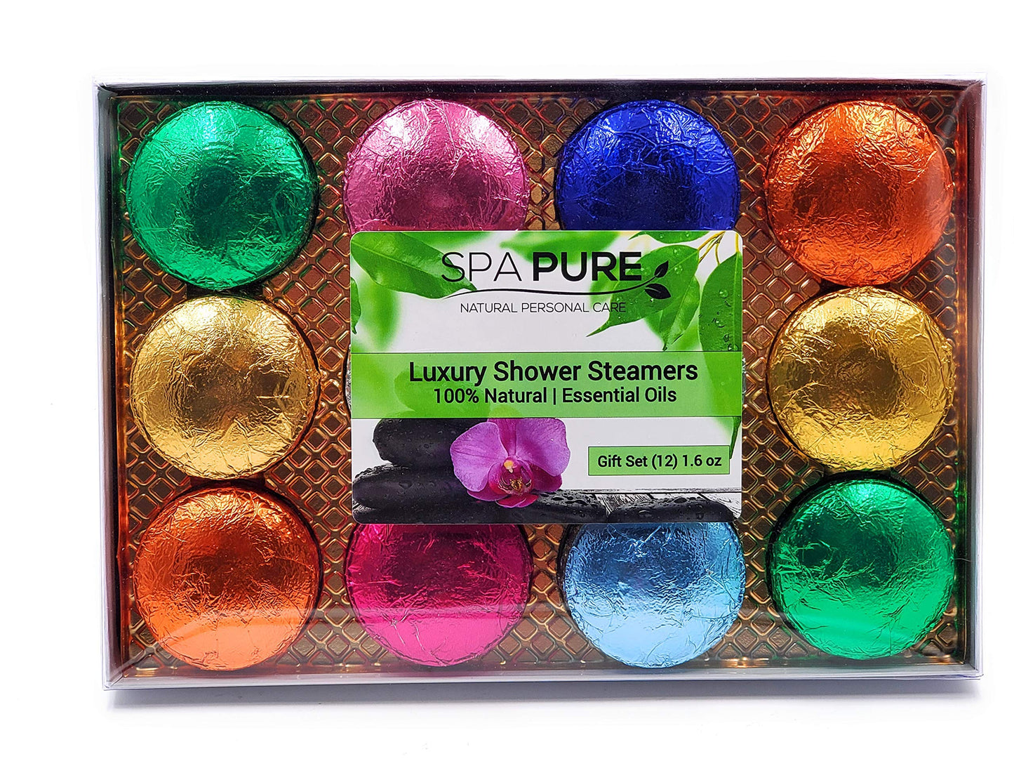 Spa Pure Shower Bombs: New SCENTS Rejuvenating Steamers Aromatherapy Tablets, Bomb, Vaporizing Steamer Soothers Bath Melt for Women, Men, Natural…