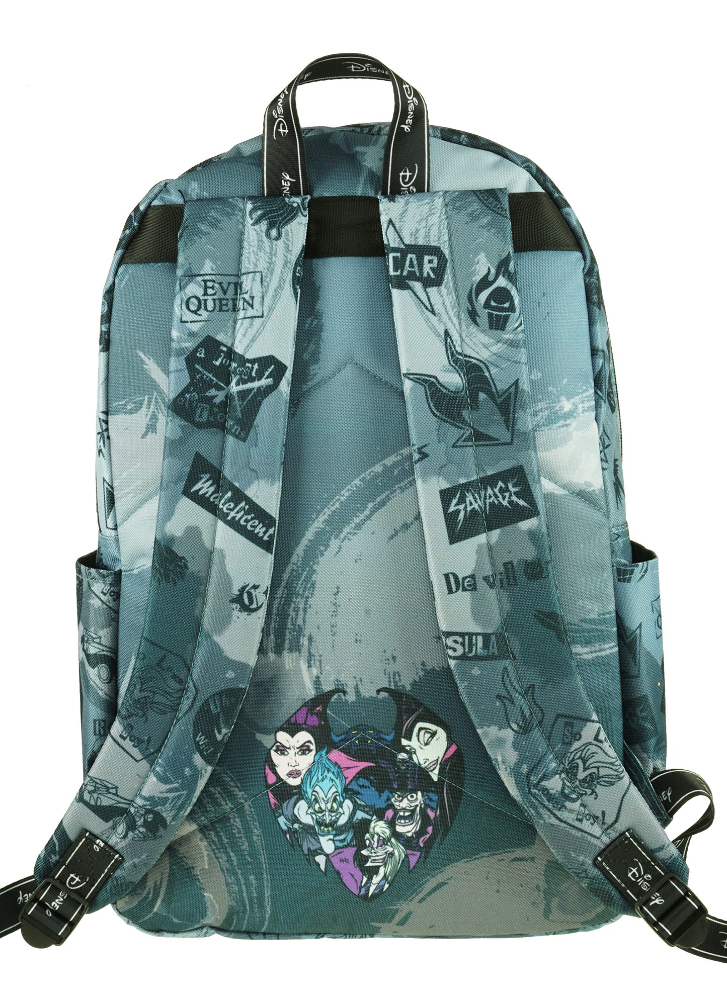 KBNL Classic Disney Villains Backpack with Laptop Compartment for School, Travel, and Work (Villains), Multicolor, Large